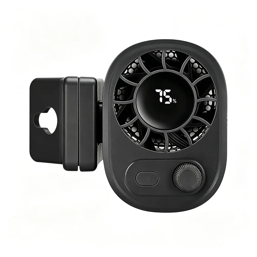 1400Mah Clip on High-Speed Small Fan, Waist Mounted Fan, Desktop Fan, 100 Speed Multi-Functional Stepless Speed Small Fan