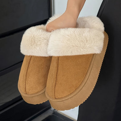Winter Warm House Slippers - Thick Plush Sole, Soft Unisex Design for Home, Office & Campus. Cozy & Durable.