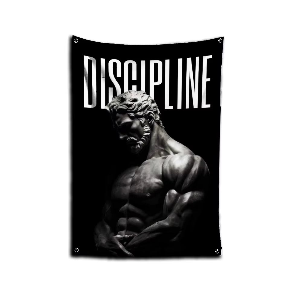 3X5 Ft Bodybuilding GYM Schwarzenegger Ronnie Flag Polyester Printing Banner for Garage Wall Out Door Decoration with Grommets